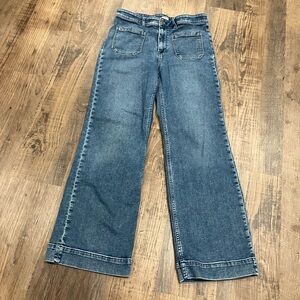 Faherty Classic Blue Wide Leg Jeans